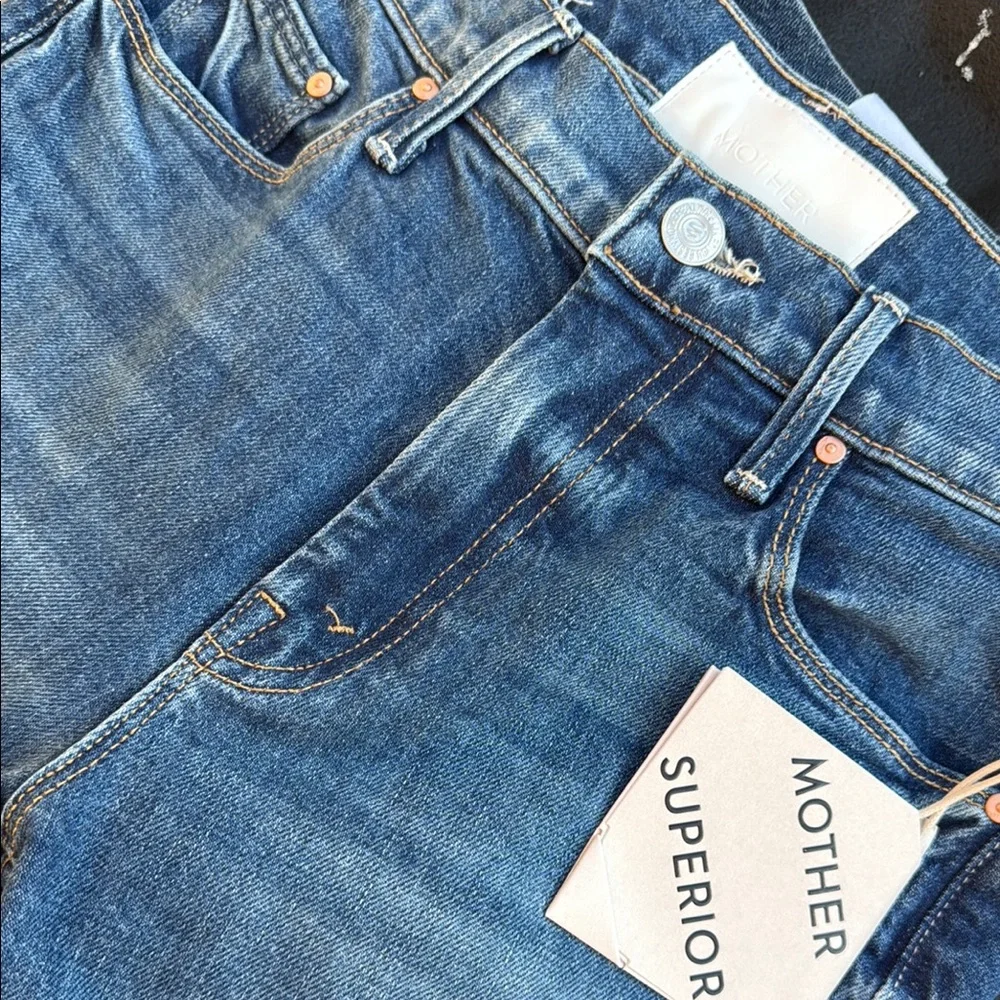 MOTHER SUPERIOR NWT Classic Blue Flared Women Jeans - Picture 4 of 4